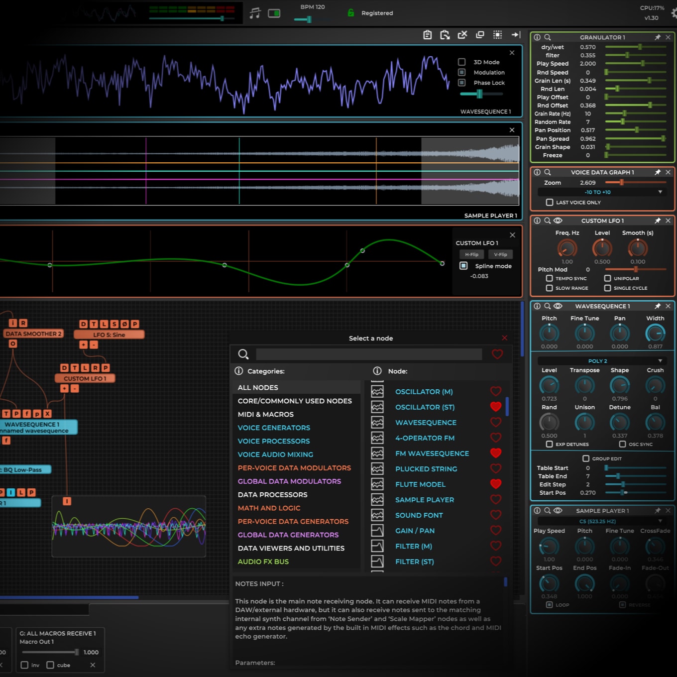 Multiple Synthesis Types screenshot