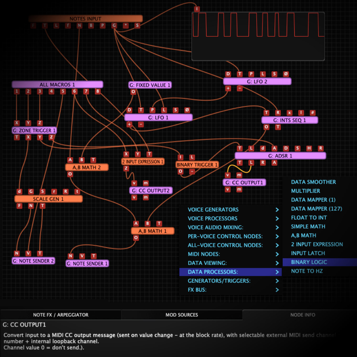 Huge Range of Control and Data Generation Options screenshot