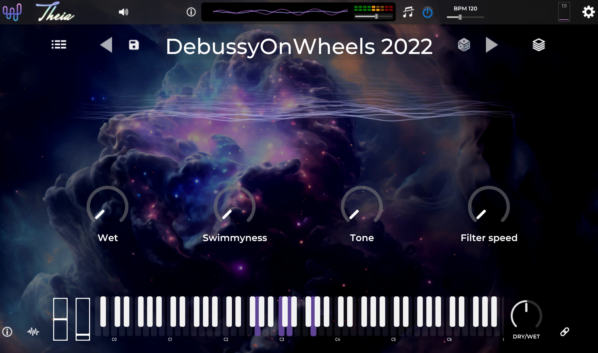 Theia interface screenshot